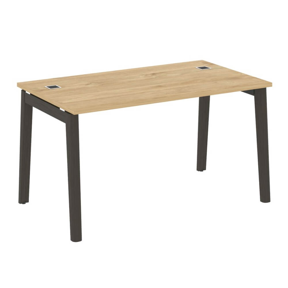 Стол рабочий руководителя 1380x800x750 (Тиквуд Светлый/Дуб Тёмный, 1380x800x750)