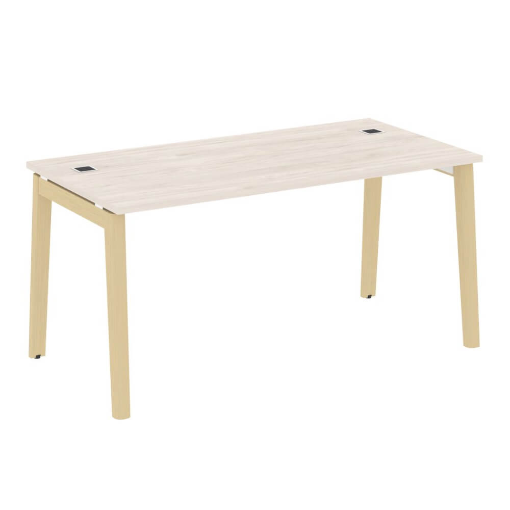 Стол рабочий руководителя 1580x800x750 (Денвер Светлый/Дуб Светлый, 1580x800x750)