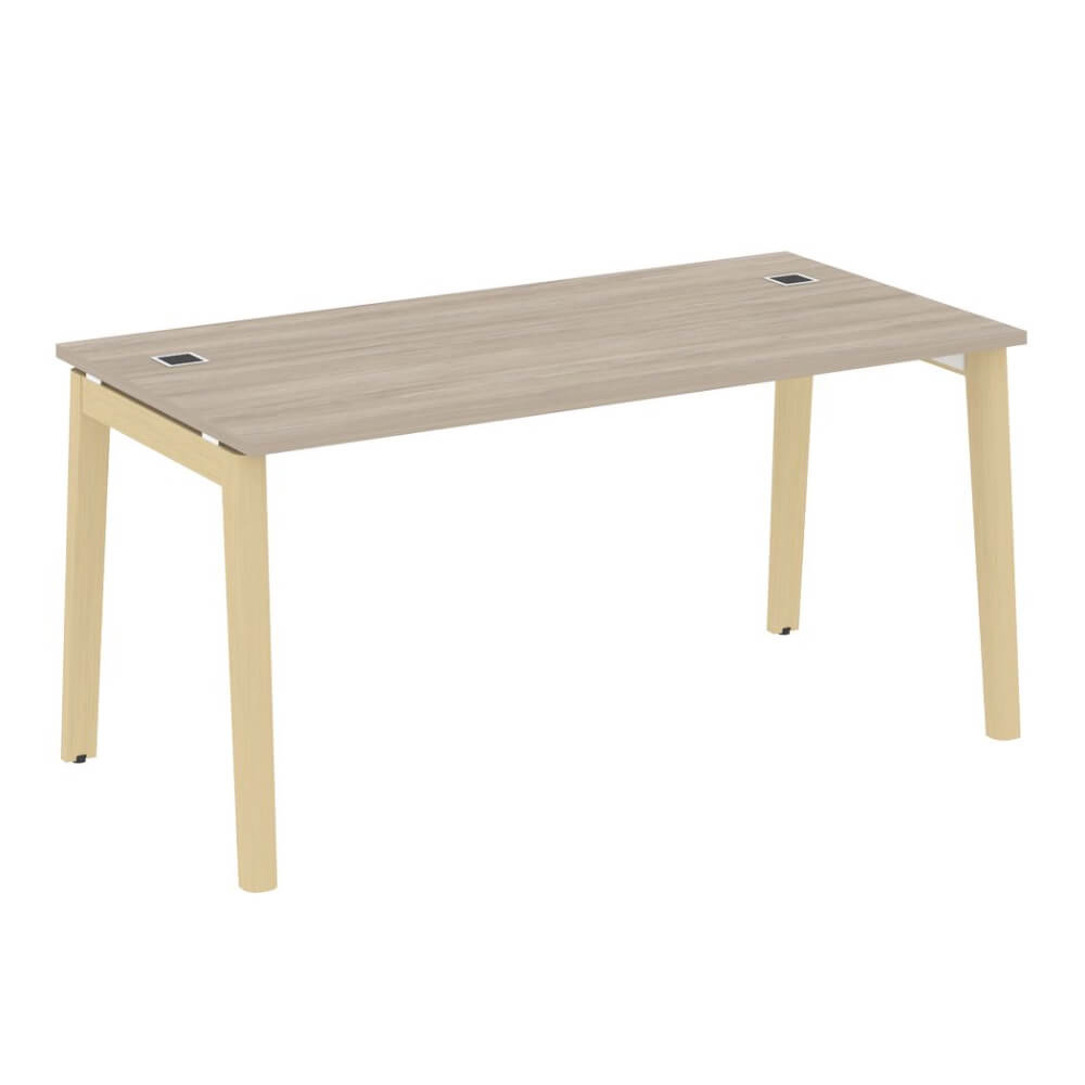 Стол рабочий руководителя 1580x800x750 (Дуб Аттик/Дуб Светлый, 1580x800x750)