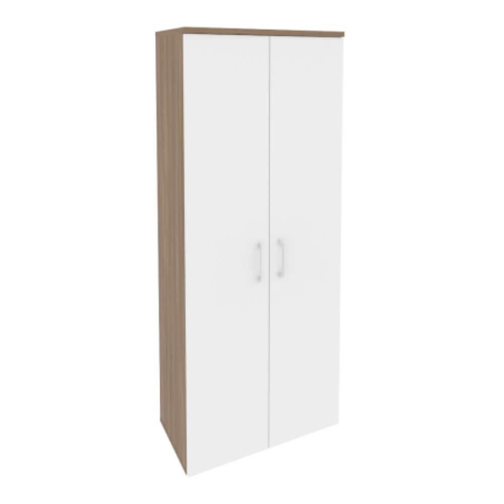 Шкаф высокий широкий 5 ур. 800x420x1977 (Дуб Аризона/Белый Бриллиант, 800x420x1977)