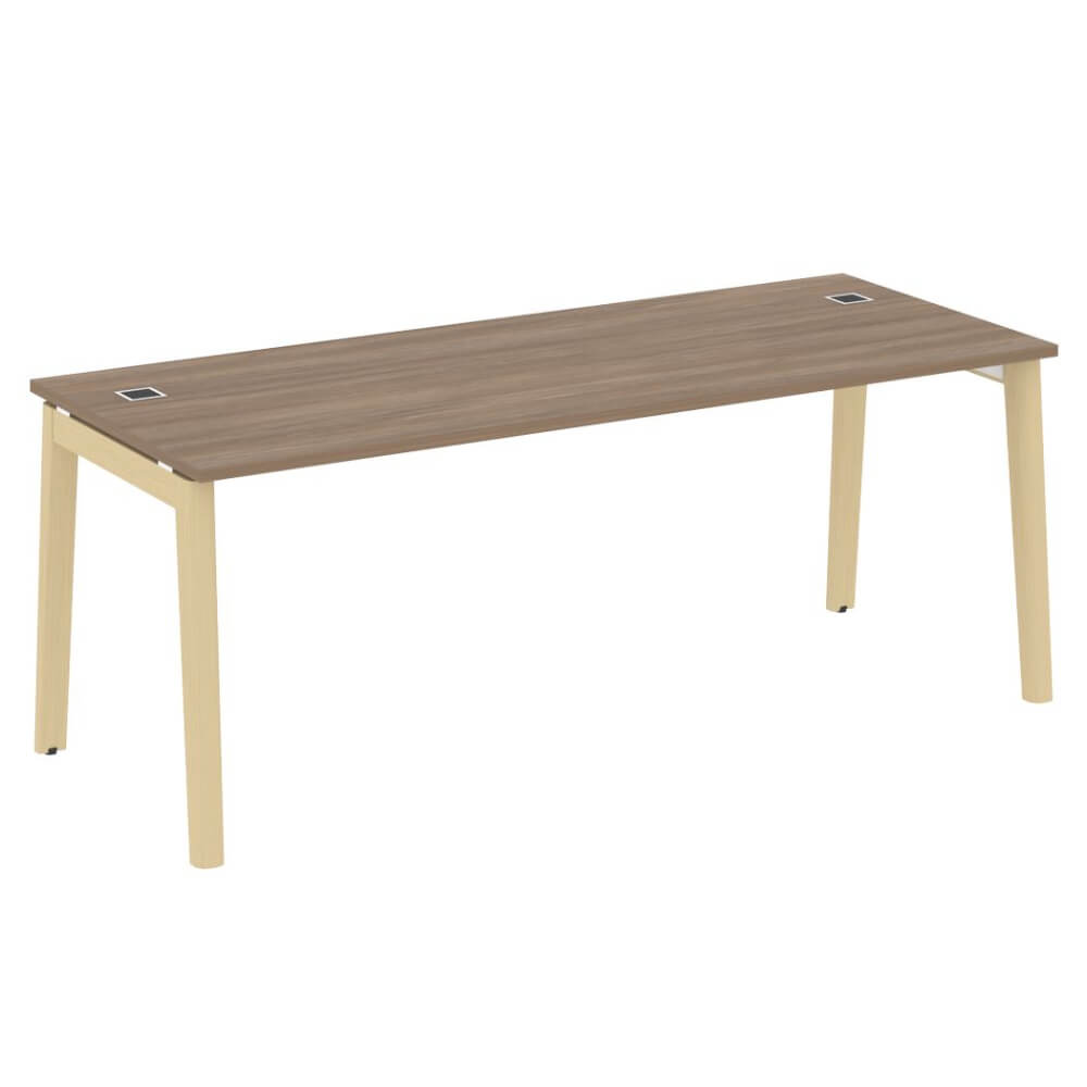 Стол рабочий руководителя 1980x800x750 (Дуб Аризона/Дуб светлый, 1980x800x750)