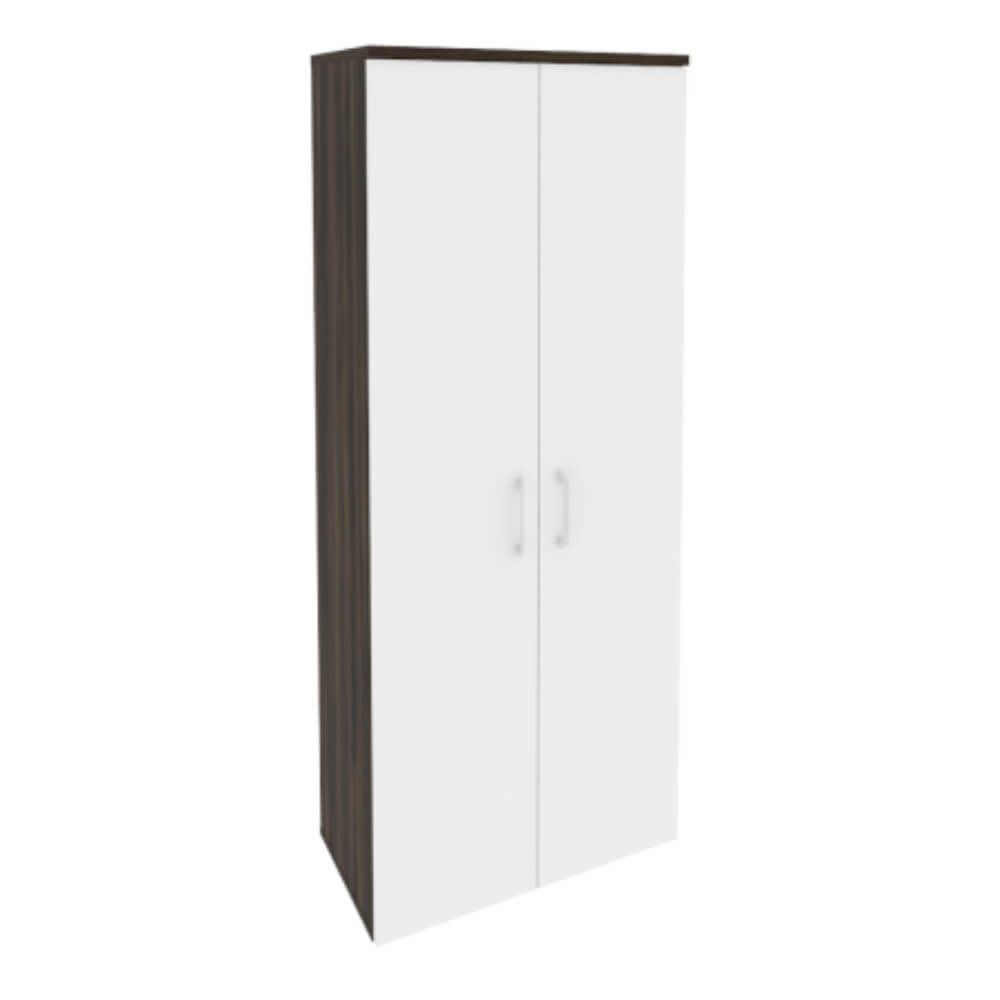 Шкаф высокий широкий 5 ур. 800x420x1977 (Дуб Мали/Белый Бриллиант, 800x420x1977)