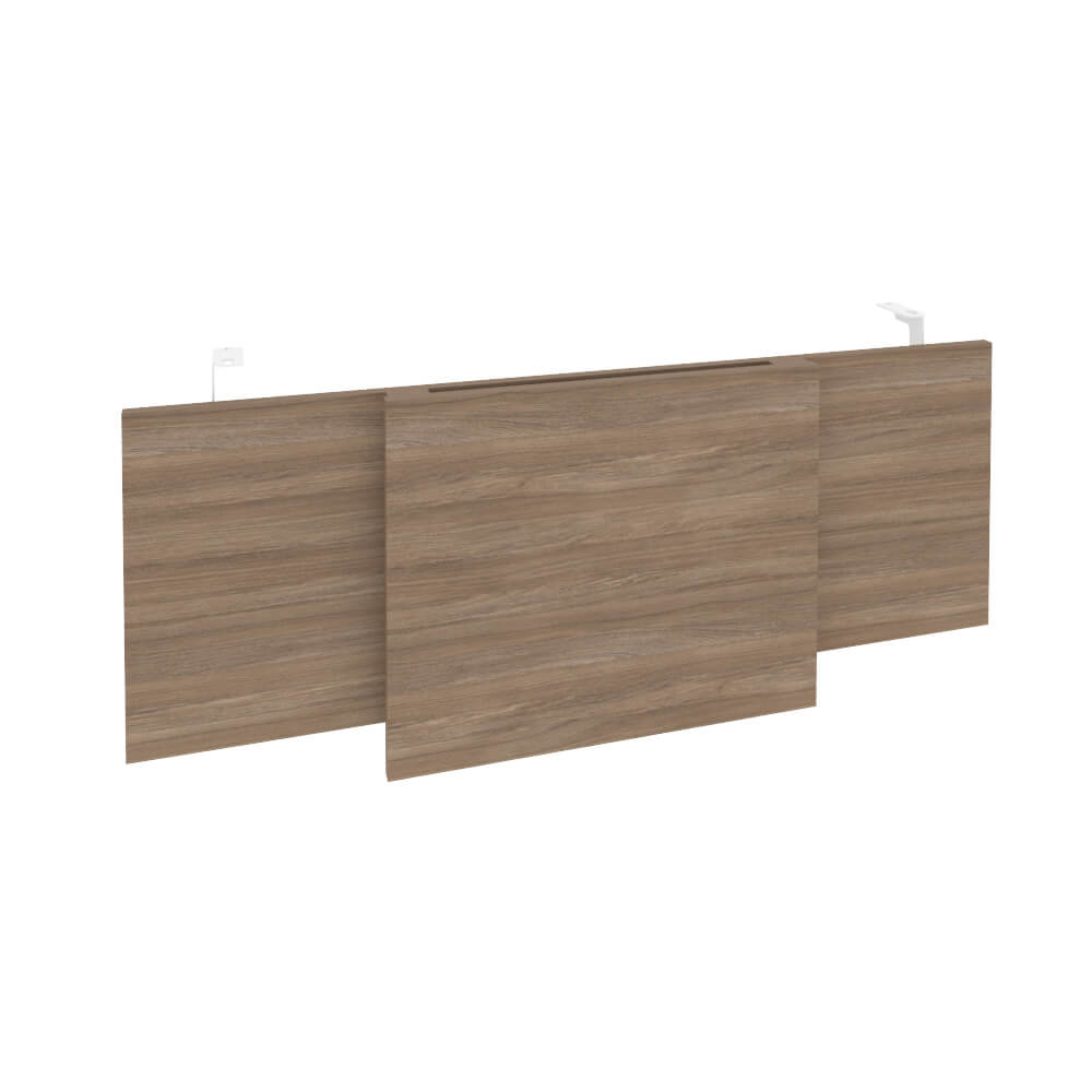 Царга стола руководителя (Белый металл) 1140x450x54 (Дуб Аризона, 1140x450x54)