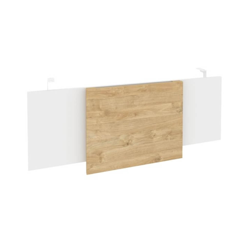 Царга стола руководителя (Белый металл) 1140x450x54 (Тиквуд Светлый/Белый Бриллиант, 1140x450x54)