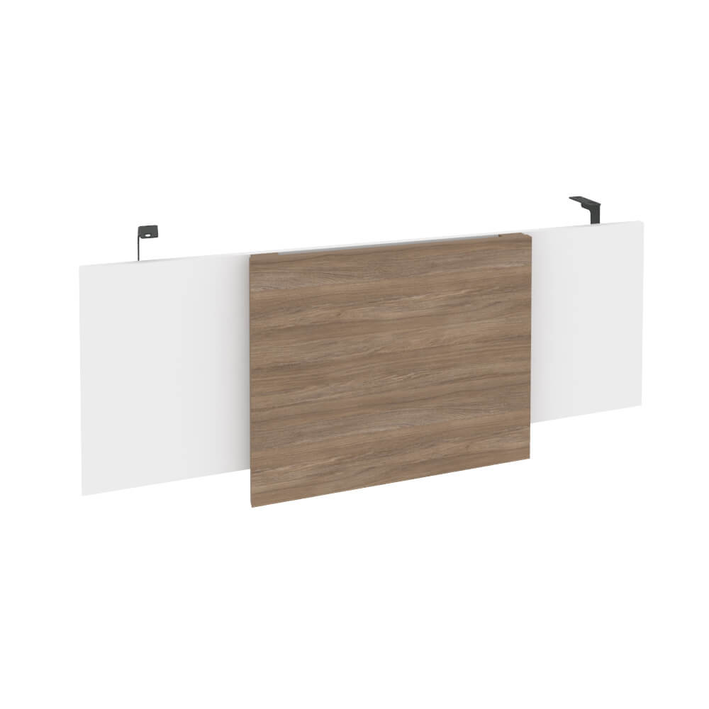 Царга стола руководителя (Антрацит металл) 1140x450x54 (Дуб Аризона/Белый Бриллиант, 1140x450x54)