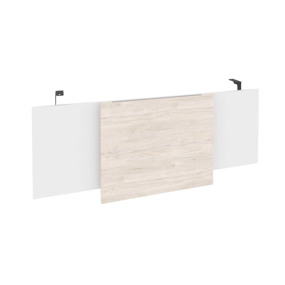 Царга стола руководителя (Антрацит металл) 1140x450x54 (Денвер Светлый/Белый Бриллиант, 1140x450x54)