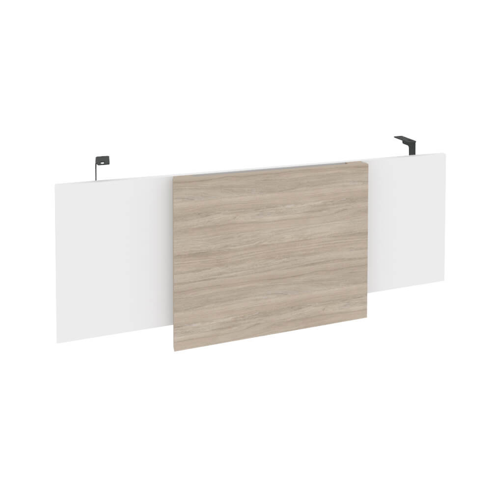 Царга стола руководителя (Антрацит металл) 1140x450x54 (Дуб Аттик/Белый Бриллиант, 1140x450x54)