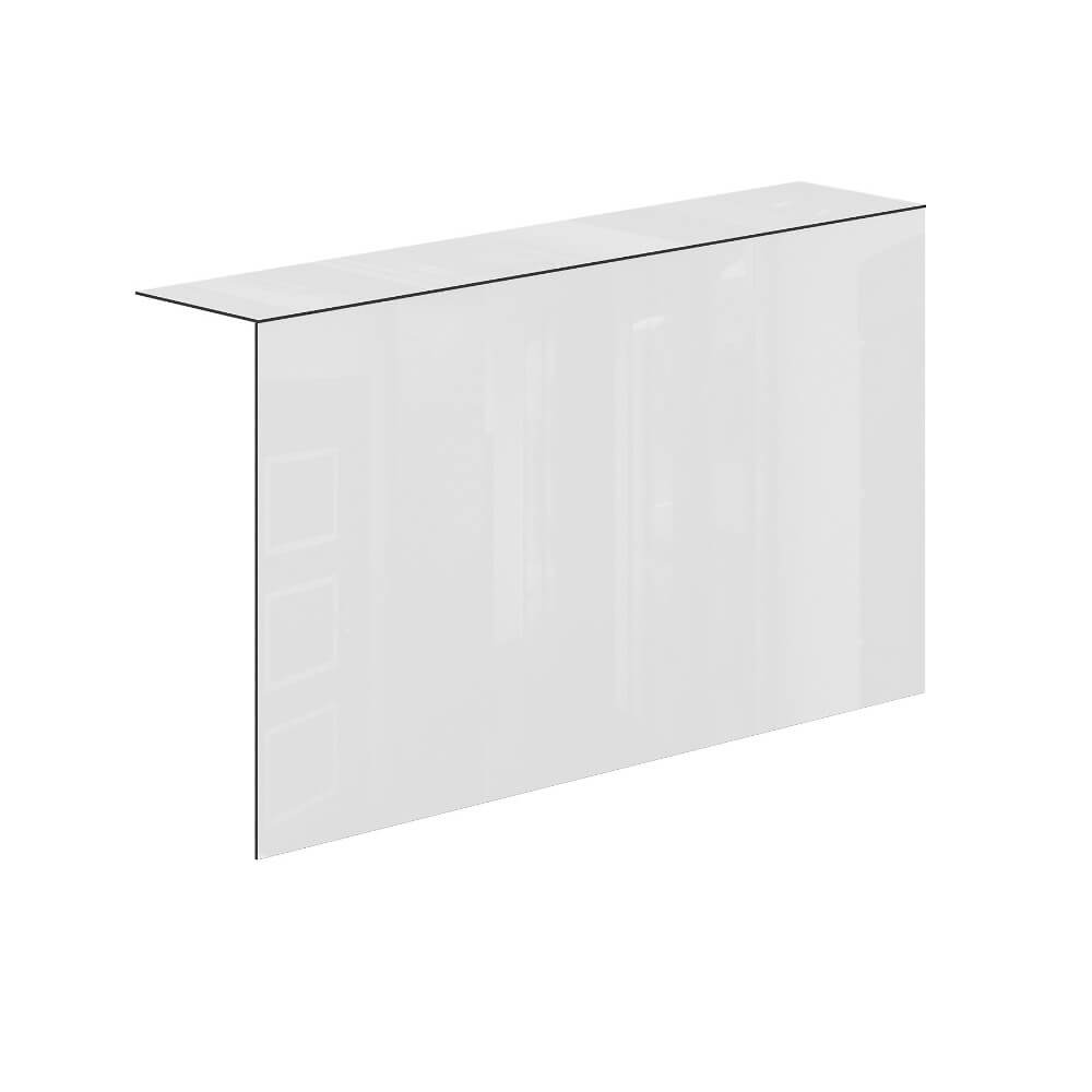 Фартук HPL прямой с подсветкой 1200x250x679 (Белый Глянец, 1200x250x679)