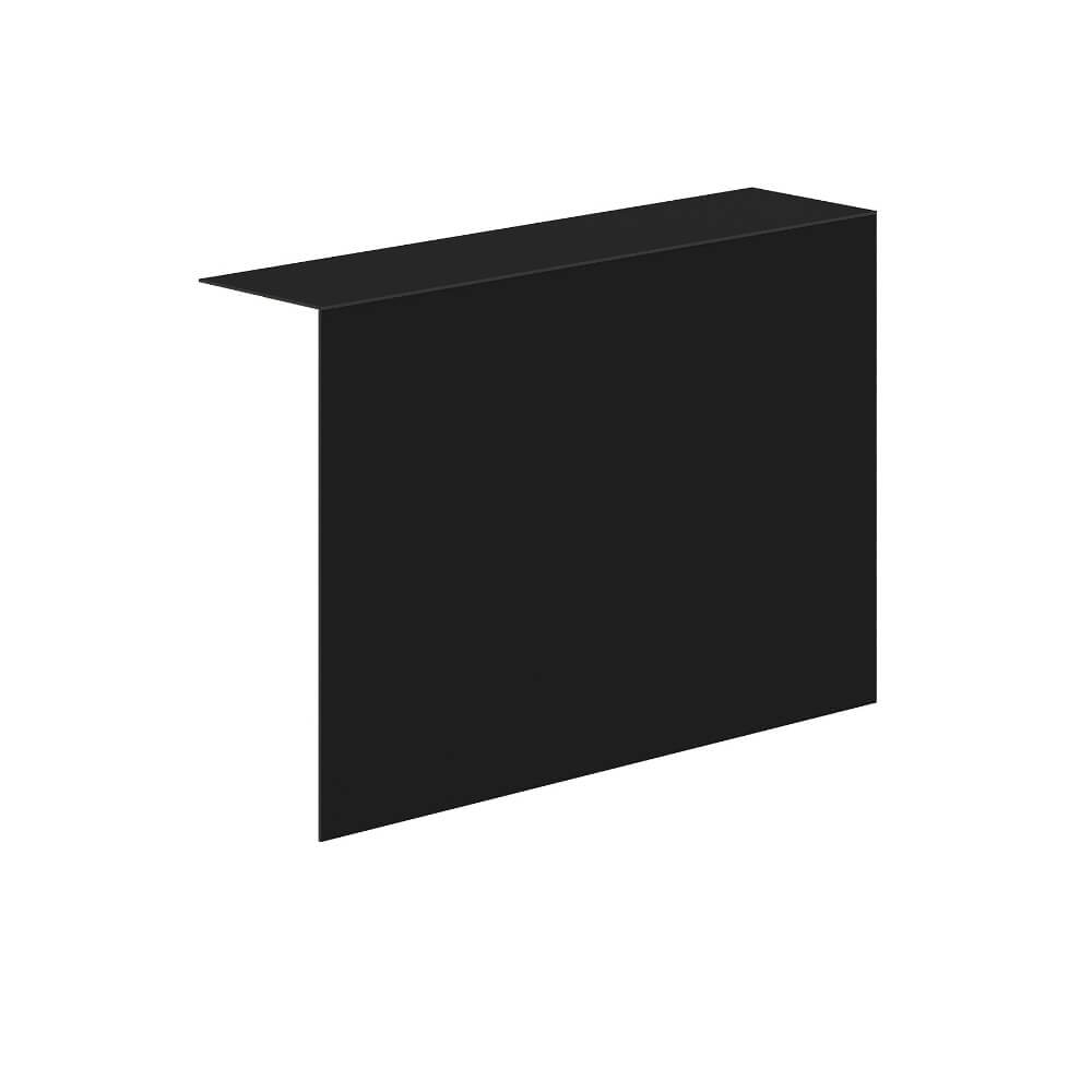 Фартук HPL прямой с подсветкой 1000x250x679 (Чёрный Матовый, 1000x250x679)