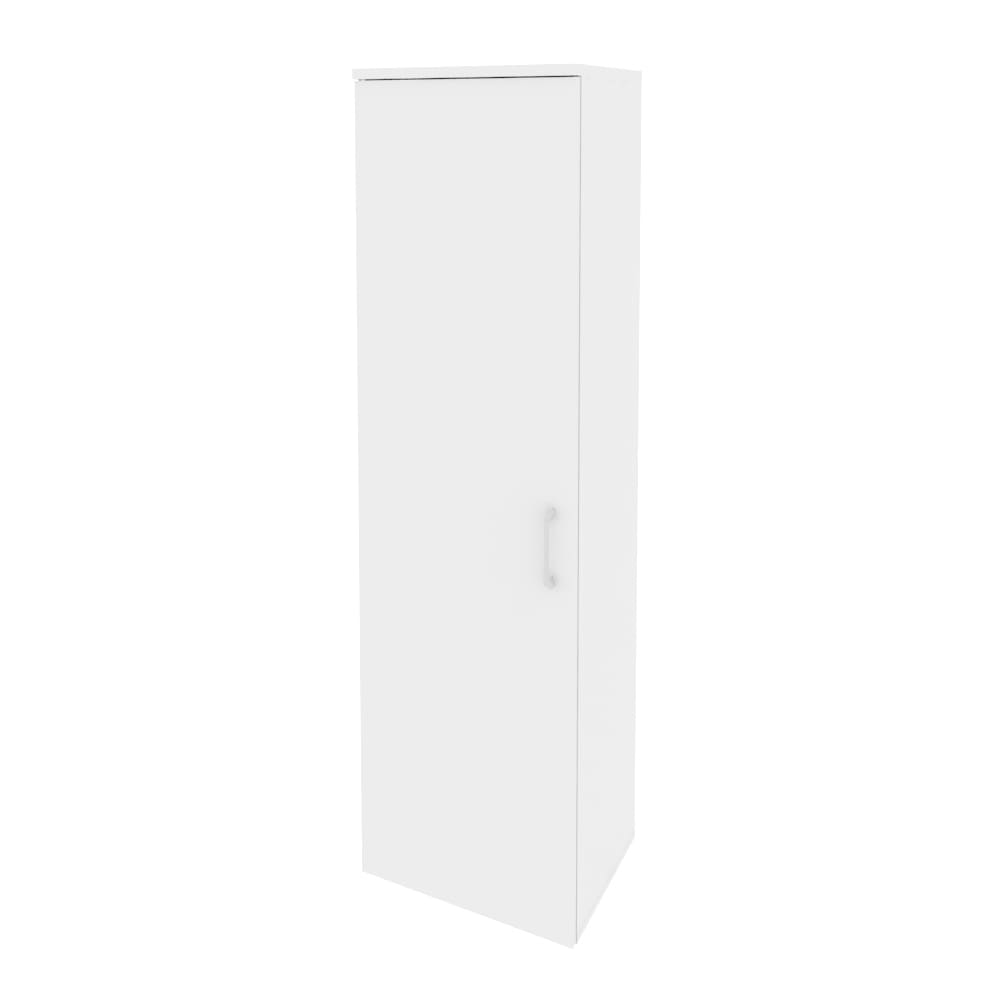 Гардероб узкий Левый 560x420x1977 (Белый Бриллиант, 560x420x1977)