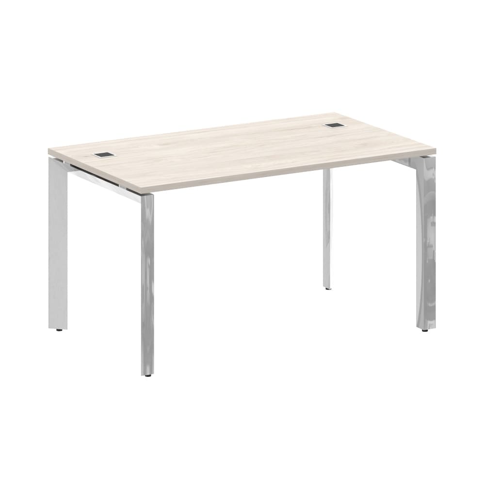 Стол рабочий руководителя на П-обр. м/к 1380x800x750 (Денвер Светлый, 1380x800x750)