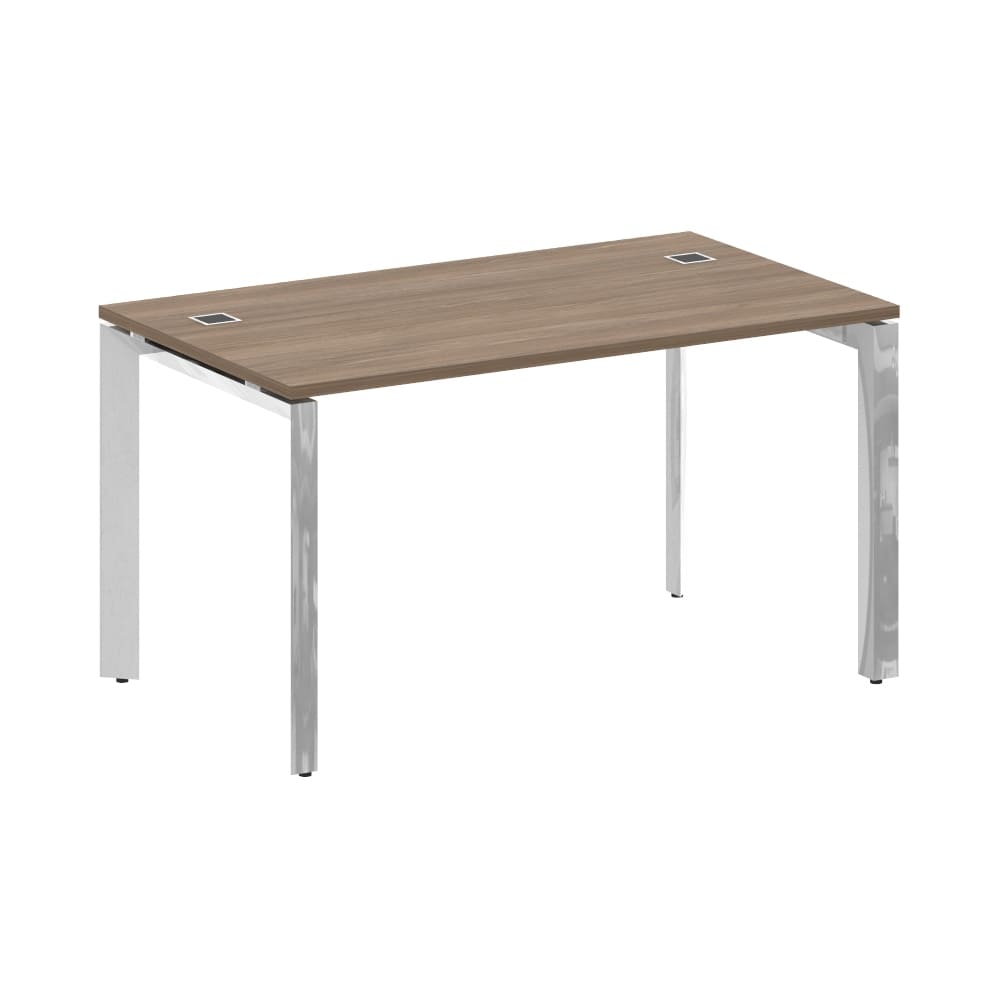 Стол рабочий руководителя на П-обр. м/к 1380x800x750 (Дуб Аризона, 1380x800x750)