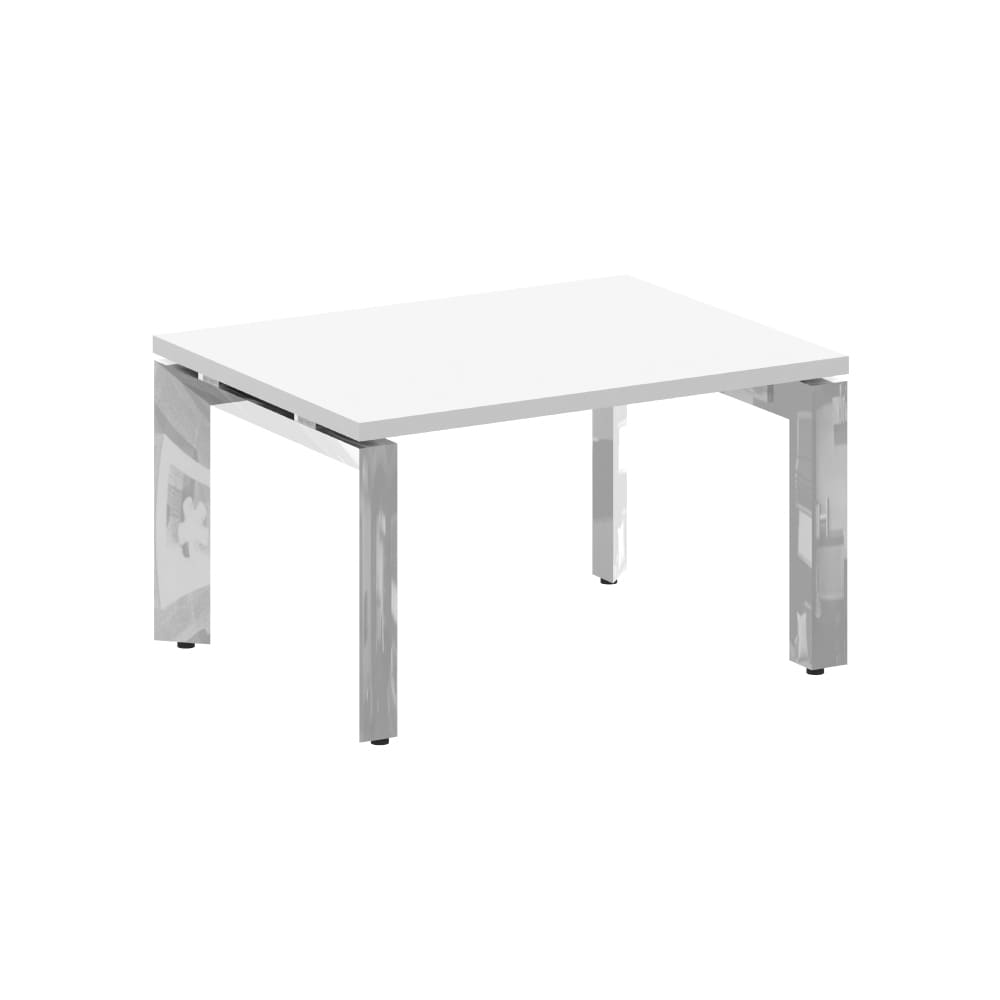 Стол журнальный на П-обр. м/к 780x600x450 (Белый Бриллиант, 780x600x450)