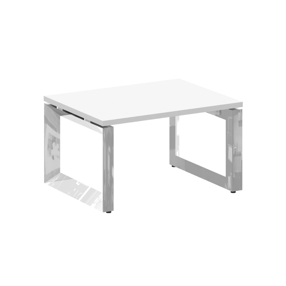 Стол журнальный на О-обр. м/к 780x600x450 (Белый Бриллиант, 780x600x450)