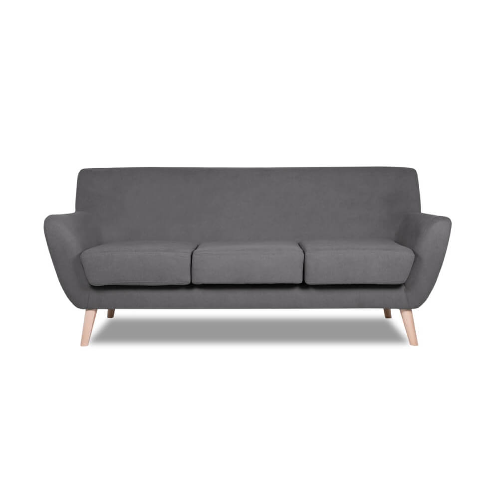 Scandix трёхместный диван-лаундж 1980x840x830 (Категория 1, 1980x840x830, велюр/Сталь)