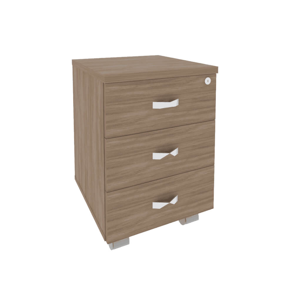 Тумба мобильная 3 ящ. 432x460x611 (Дуб Аризона, 432x460x611)