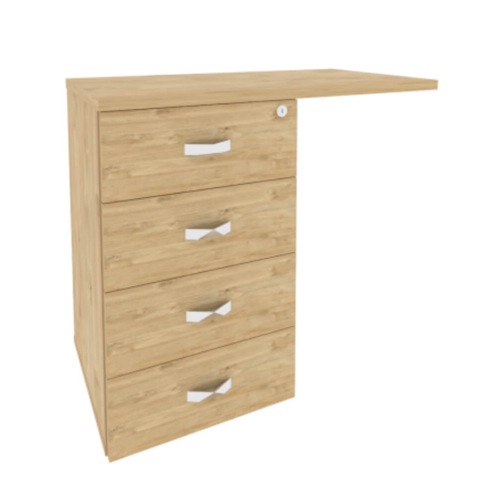 Тумба приставная левая/правая Direct 842x 460x750 (Тиквуд Светлый, 842x460x750)