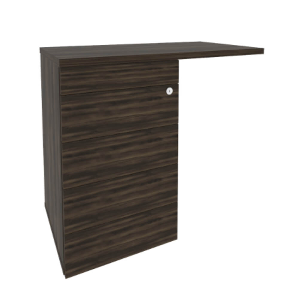 Тумба приставная (TIP-ON) левая/правая Direct 842x460x750 (Дуб Мали, 842x460x750)