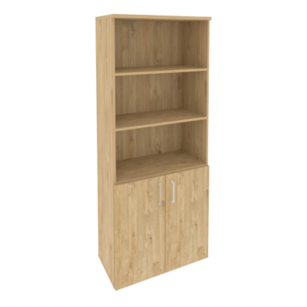 Шкаф высокий широкий комбинированный 800x420x1977 (Тиквуд Светлый, 800x420x1977)