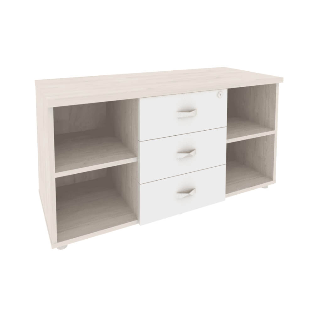 Тумба сервисная 1100x460x576 (Денвер Светлый/Белый Бриллиант, 1100x460x576)