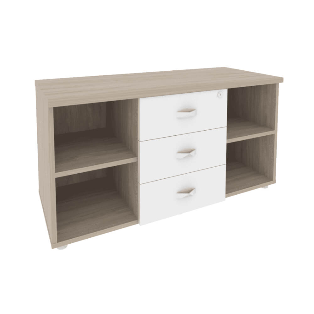 Тумба сервисная 1100x460x576 (Дуб Аттик/Белый Бриллиант, 1100x460x576)