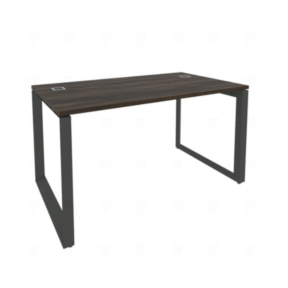 Стол руководителя на О-обр. м/к антрацит 1380x800x750 (Дуб Мали, 1380x800x750)