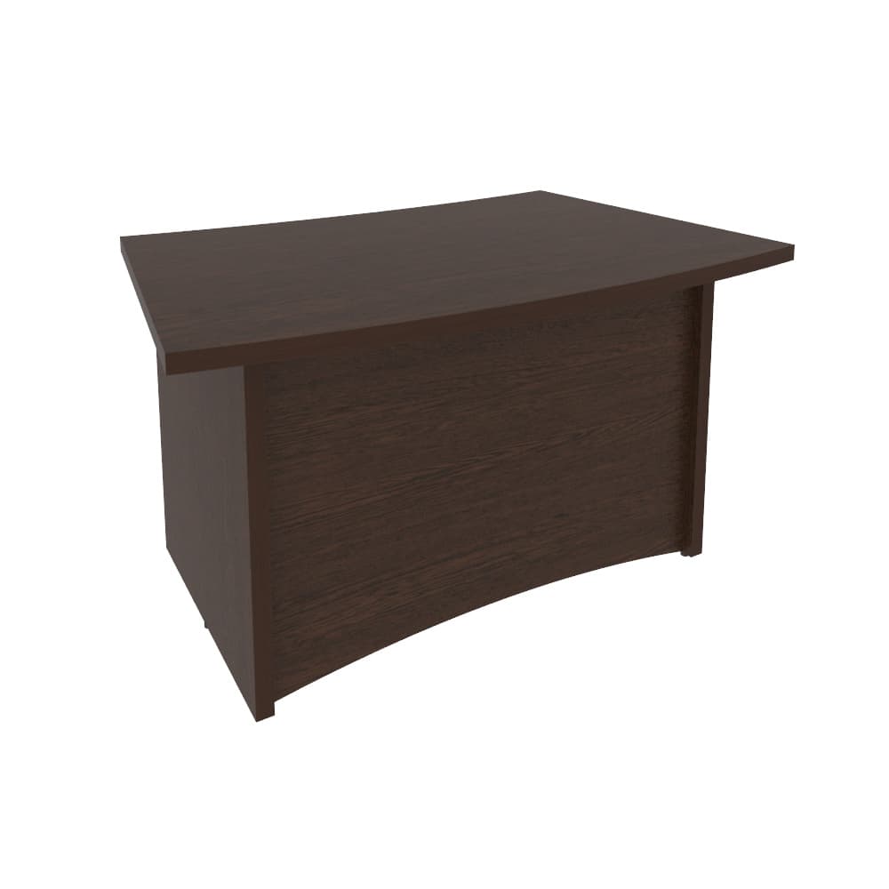 Стол руководителя криволинейный 1400x900x765 (Венге Цаво, 1400x900x765)