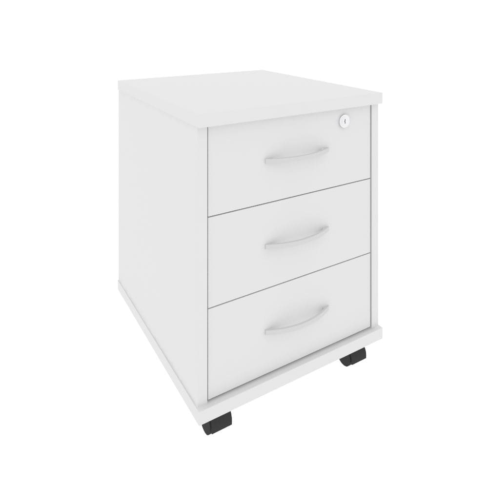 Тумба подкатная 3 ящ. 420x450x556 (Белый, 420x450x556)