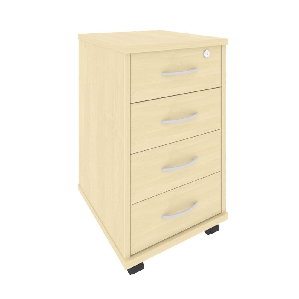 Тумба подкатная 4 ящ. 420x450x708 (Клён, 420x450x708)