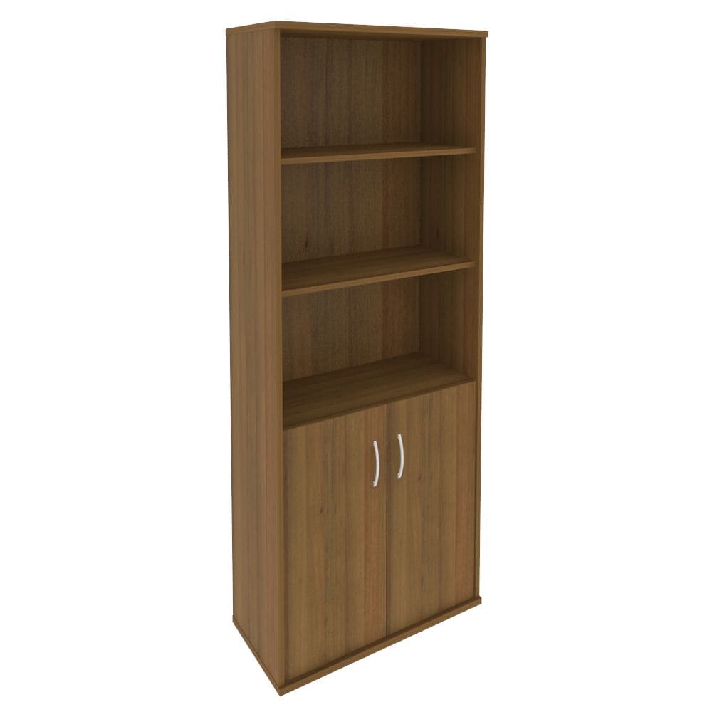 Шкаф широкий п/о 5 ур. (2 низкие двери) 770x365x1980 (Орех Гварнери, 770x365x1980)