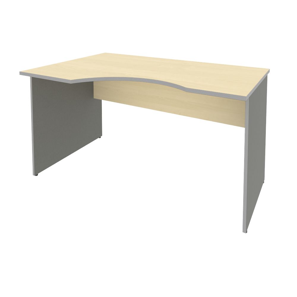 Стол эргономичный Левый 1400x900x750 (Клён Металлик, 1400x900x750)