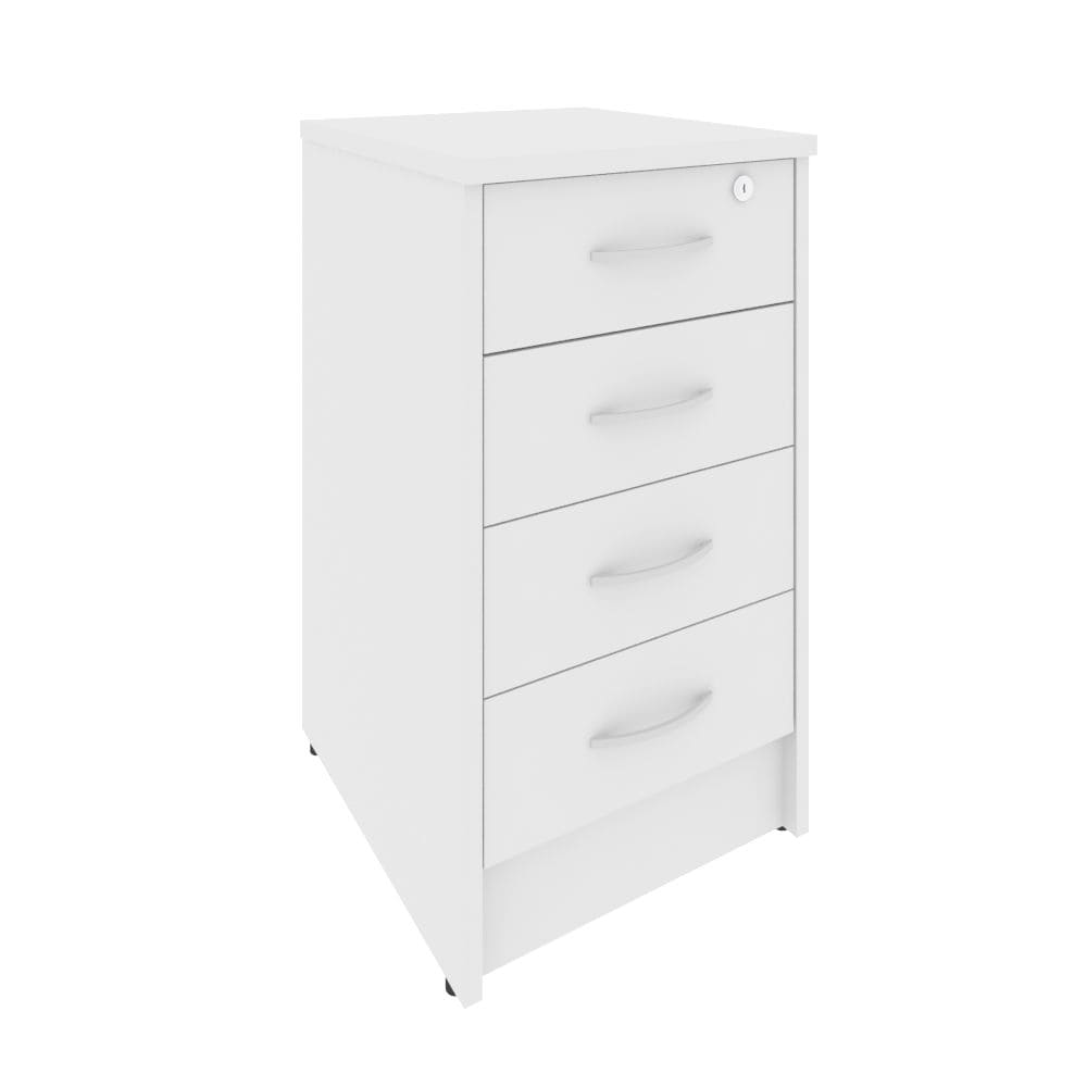 Тумба приставная 4 ящ.412x450x750 (Белый, 412x450x750)