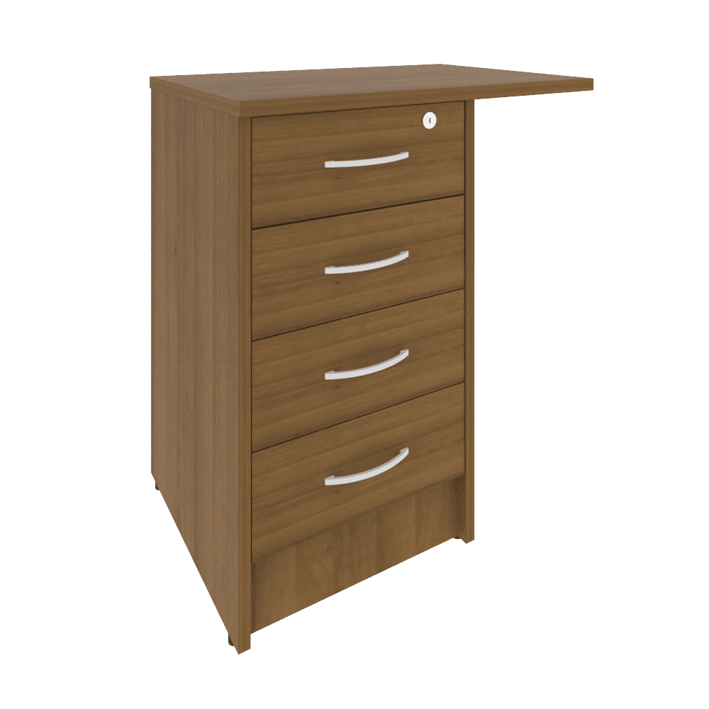 Тумба приставная левая/правая 680x450x750 (Орех Гварнери, 680x450x750)