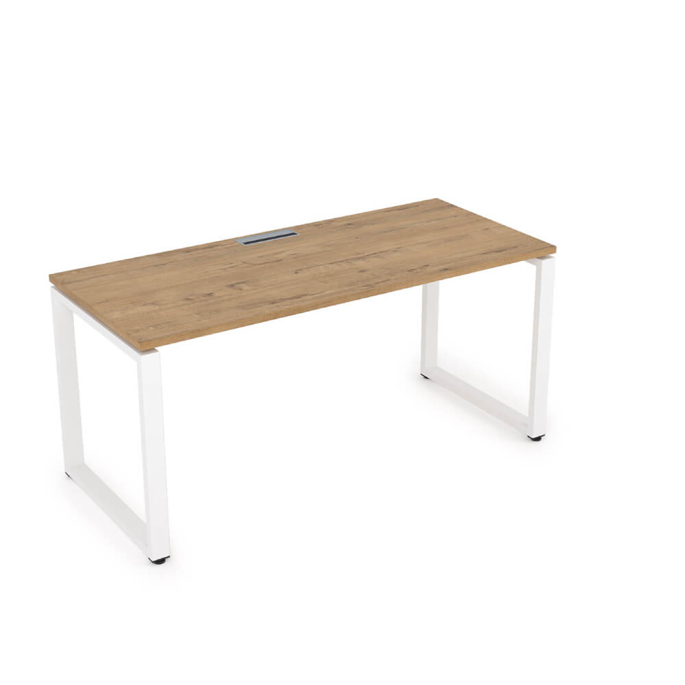 Стол рабочий 1600x800x750 (Teakwood/белый, 1600x800x750)