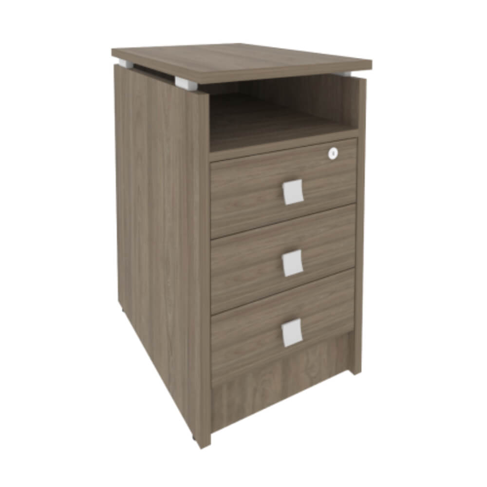 Тумба приставная 3 ящ. с фолдингом 420x600x750 (Вяз Благородный, 420x600x750)