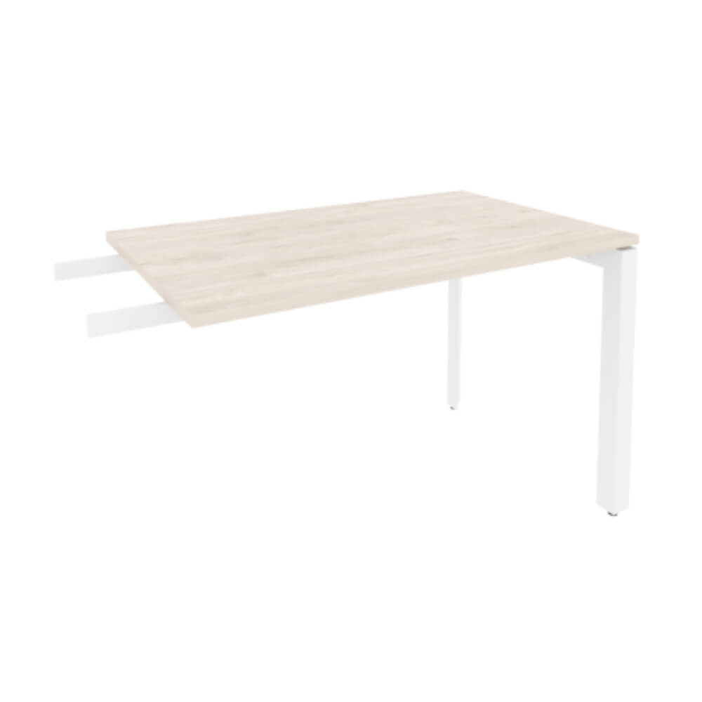 Брифинг-приставка 1180x720x750 на П-образном м/к (Денвер Светлый/белый, 1180x720x750)