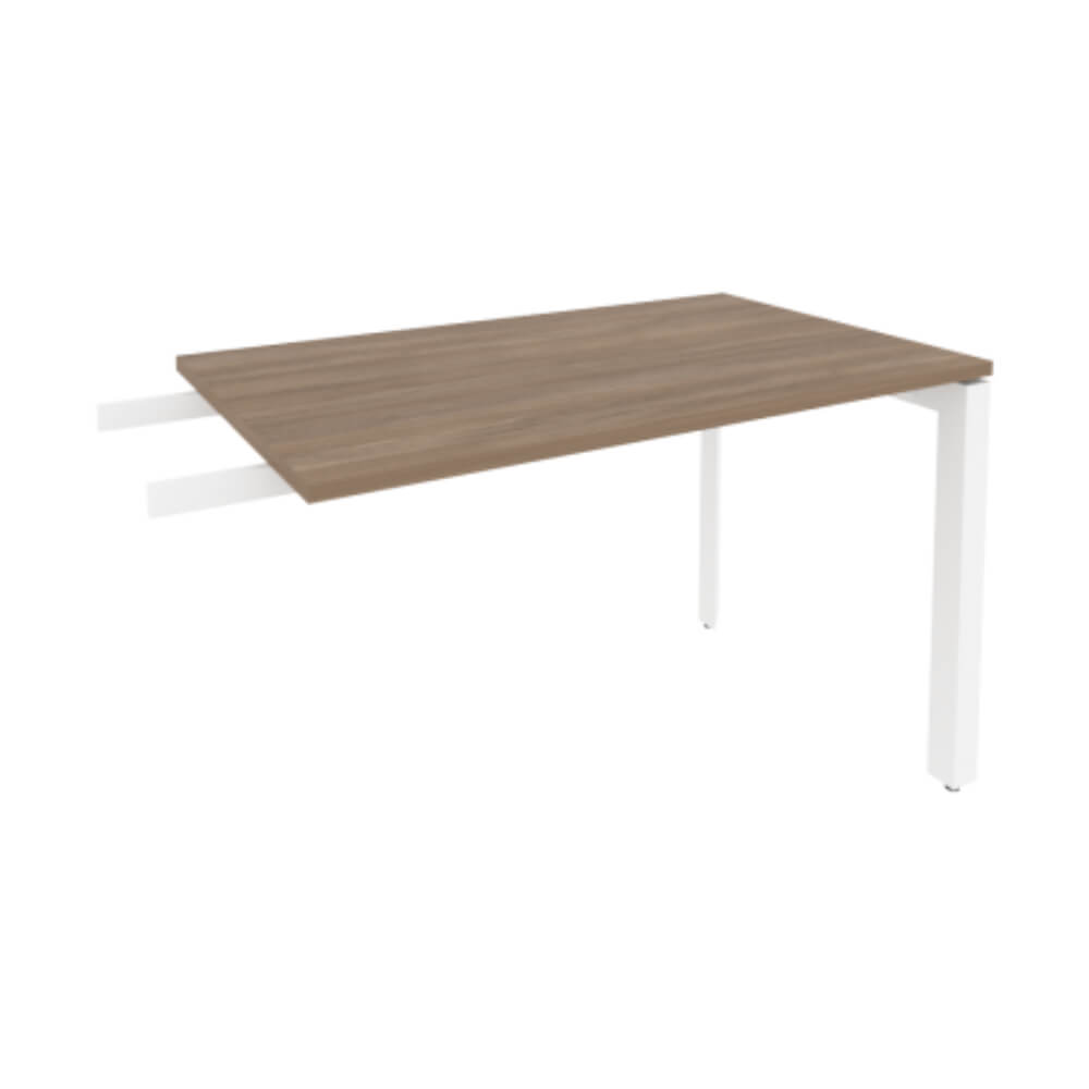 Брифинг-приставка 1180x720x750 на П-образном м/к (Дуб Аризона/белый, 1180x720x750)