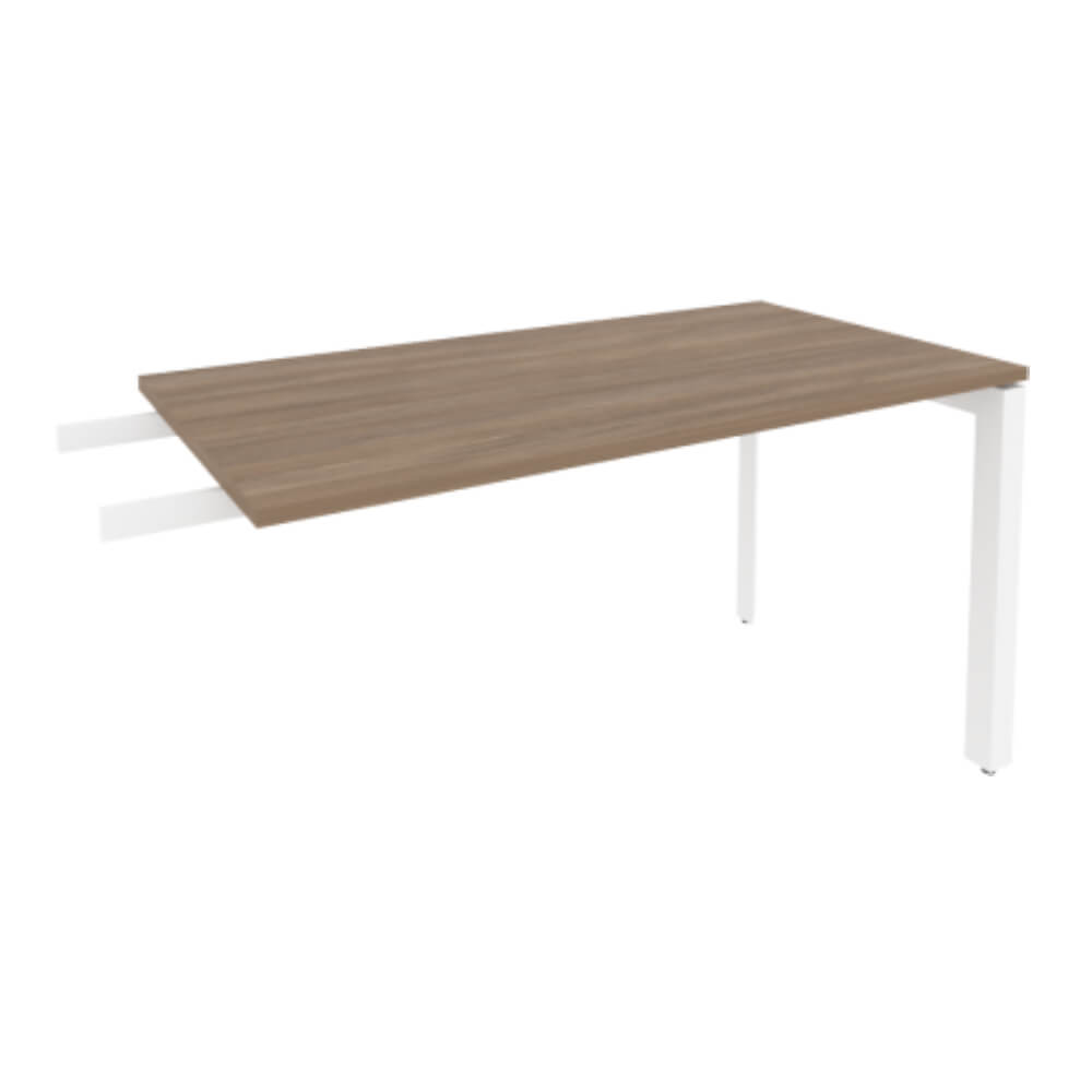 Брифинг-приставка 1380x720x750 на П-образном м/к (Дуб Аризона/белый, 1380x720x750)