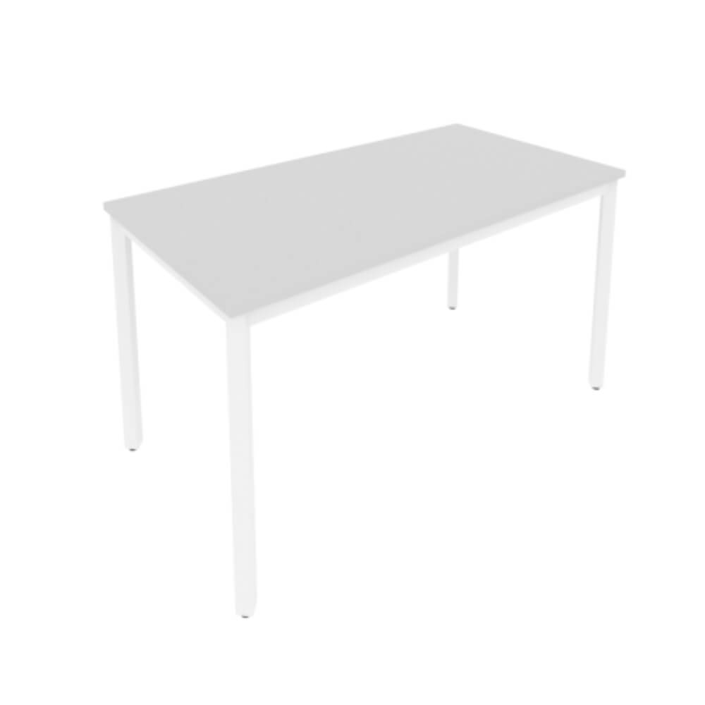 Стол письменный на м/к 1380x720x750 (Серый/белый, 1380x720x750)