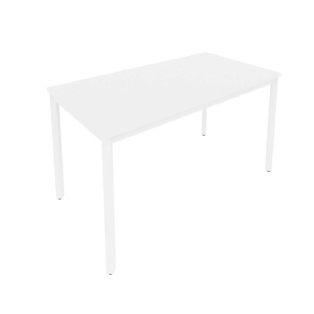 Стол письменный на м/к 1380x720x750 (Белый/белый, 1380x720x750)