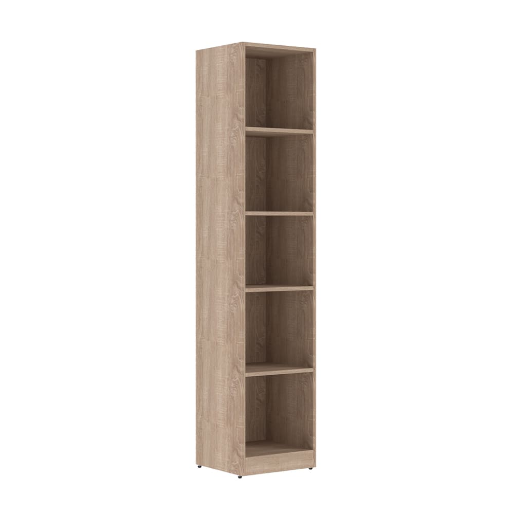 Стеллаж высокий узкий 5 ур. 386x359x1815 (Дуб Сонома Светлый, 386x359x1815)