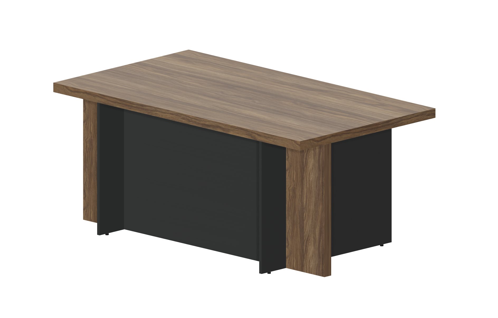 Стол руководителя 1800x1000x775 (Орех/Антрацит, 1800x1000x775)