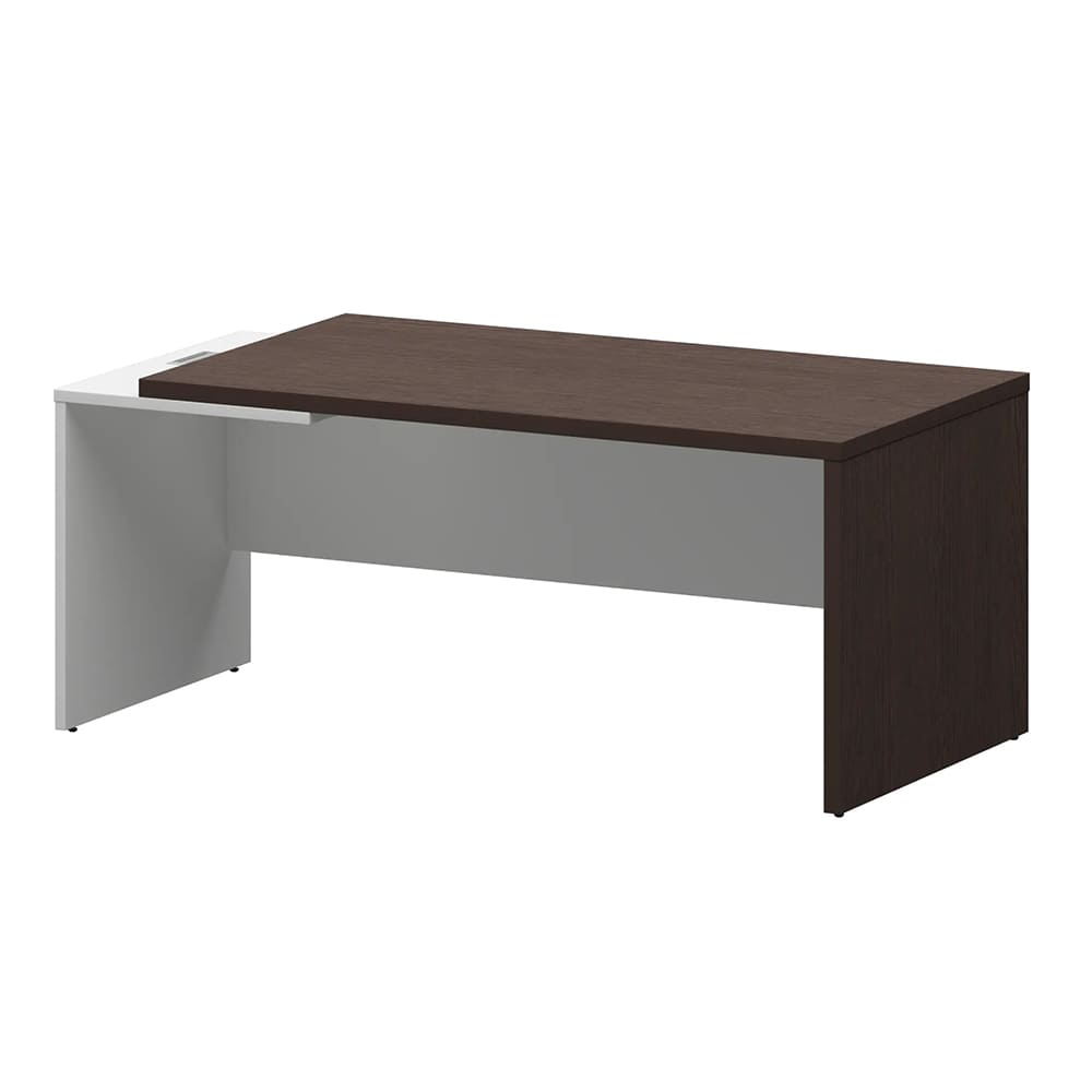 Стол руководителя Левый 1800x900x750 (Дуб Венге/Белый, 1800x900x750)