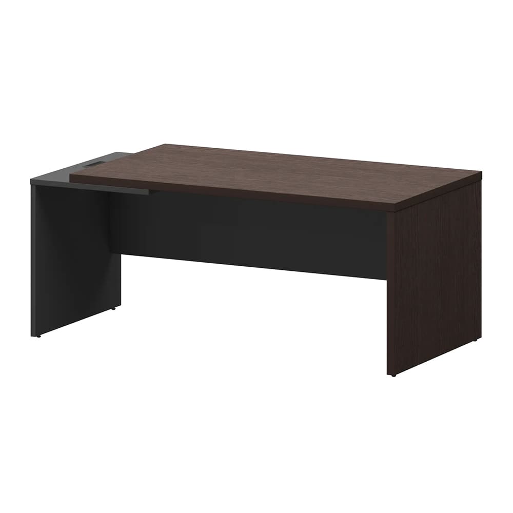 Стол руководителя Левый 1800x900x750 (Дуб Венге/Графит, 1800x900x750)