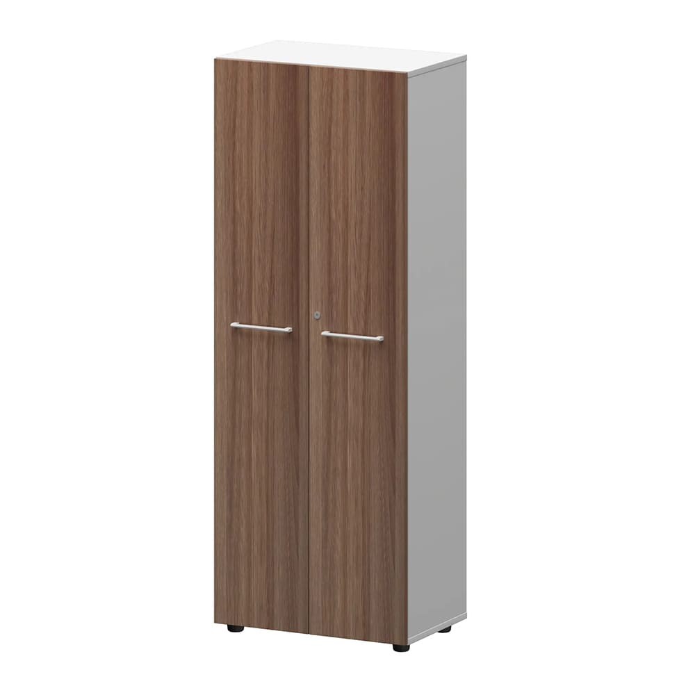 Шкаф для одежды 598x380x1595 (Тёмный Шимо/Белый, 598x380x1595)