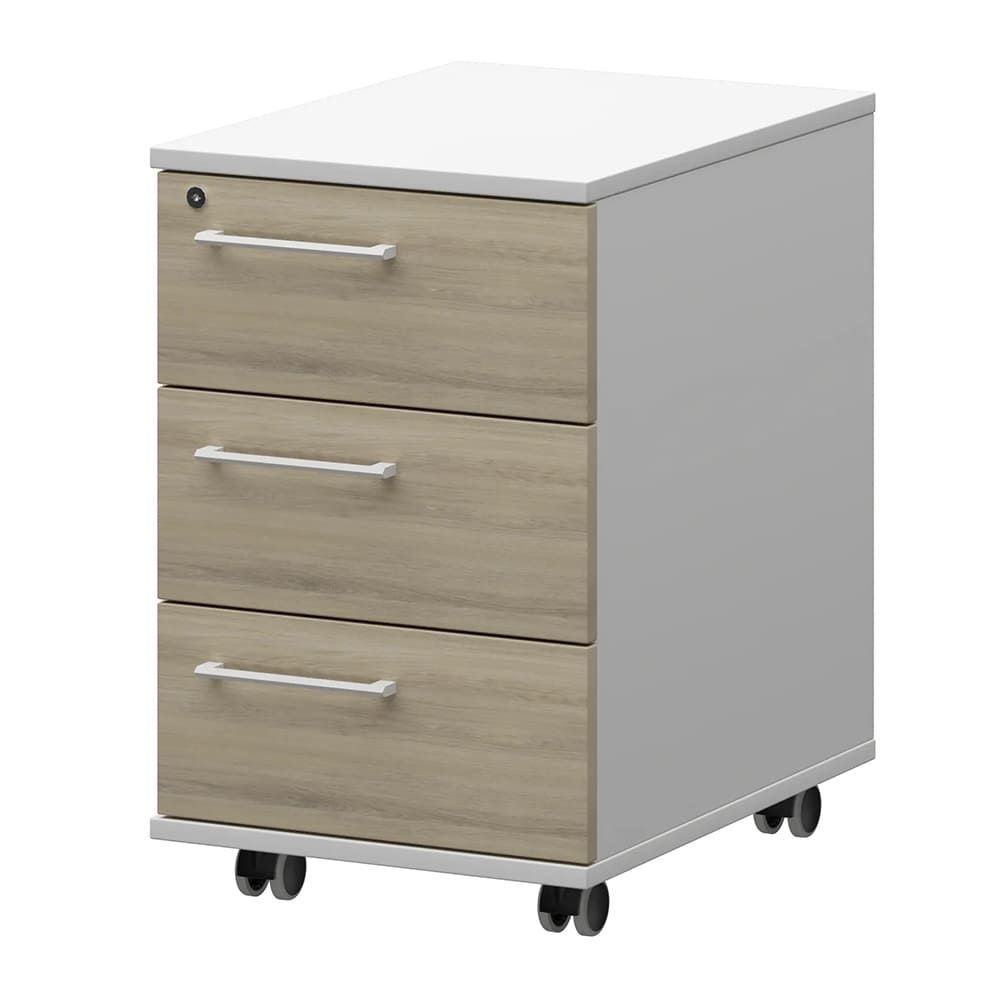 Тумба подвесная/мобильная Правая 416x568x588/648 (Кронберг/Белый, 416x568x588/648)