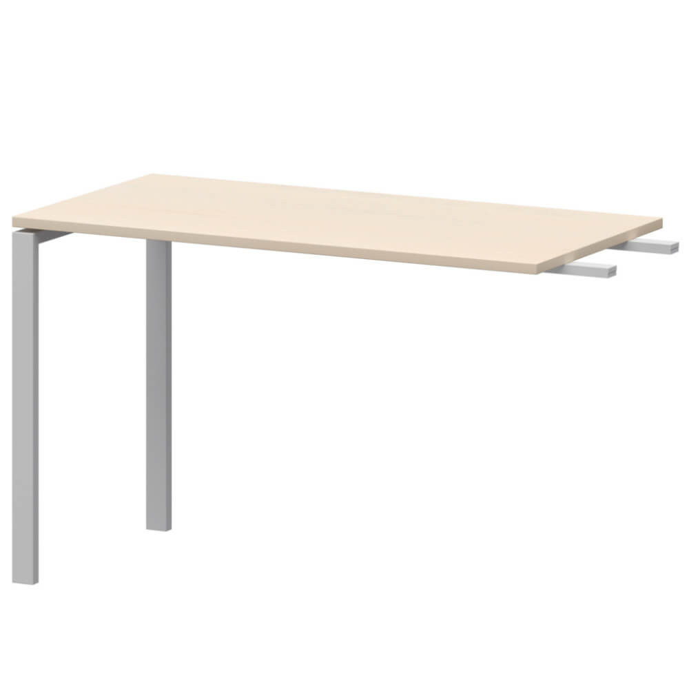 Брифинг-приставка 1200x600x760 на П-обр. м/к (Бук/белый, 1200x600x760)