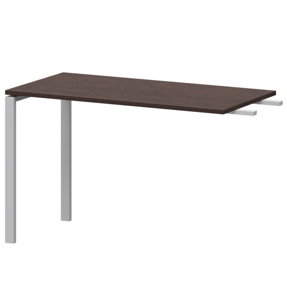 Брифинг-приставка 1200x600x760 на П-обр. м/к (Венге/белый, 1200x600x760)