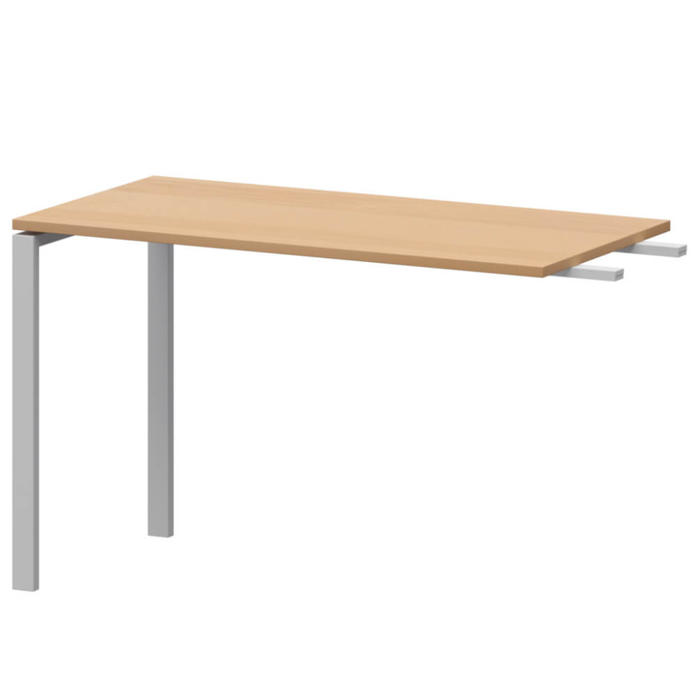 Брифинг-приставка 1200x600x760 на П-обр. м/к (Ольха/белый, 1200x600x760)