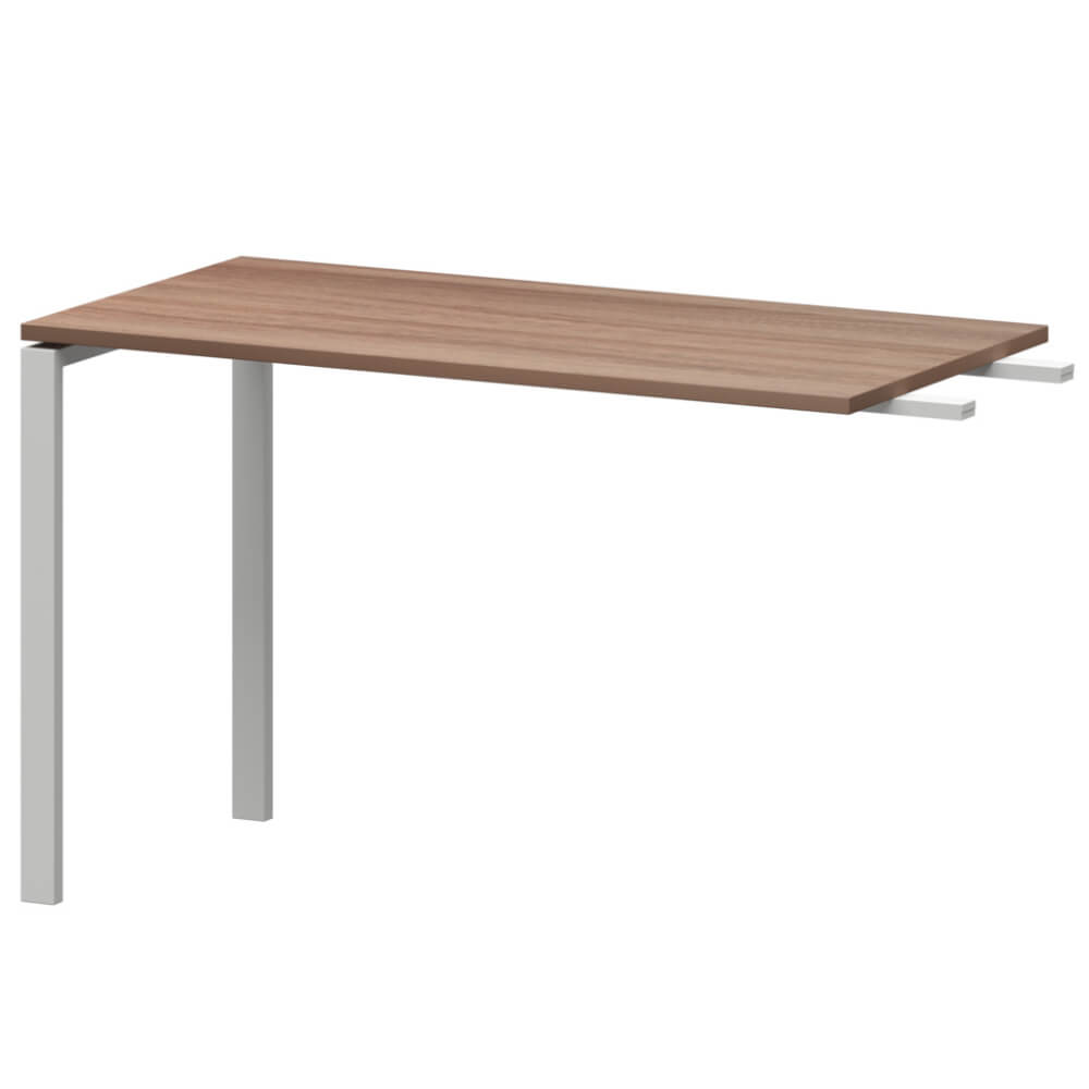 Брифинг-приставка 1200x600x760 на П-обр. м/к (Тёмный Шимо/белый, 1200x600x760)